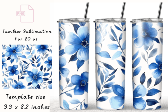 20 Oz Flower Tumbler Wrap Sublimation