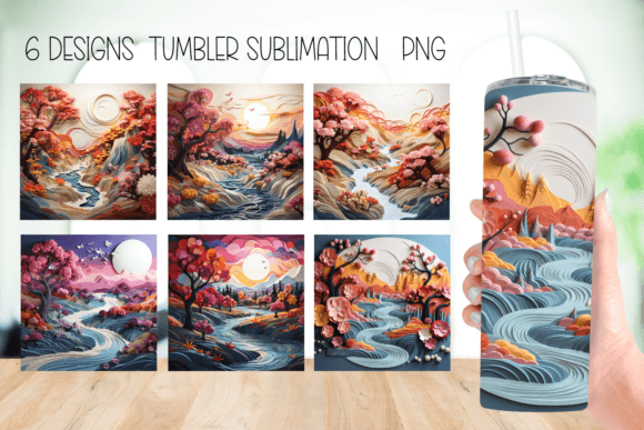 Autumn Paper Art Tumbler Sublimation