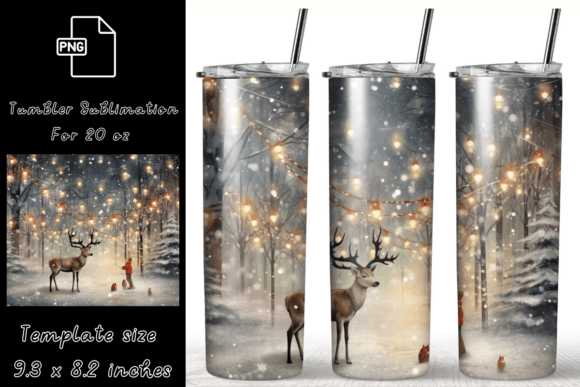 Christmas Light 20 on Tumbler Wrap PNG