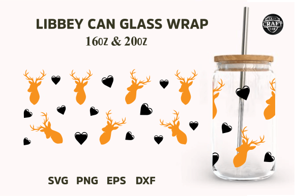 Deer Full Wrap SVG for Tumbler Wraps