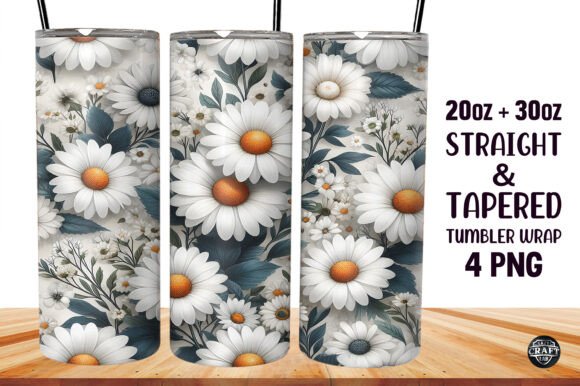 Flowers Sublimation Skinny Tumbler 20oz