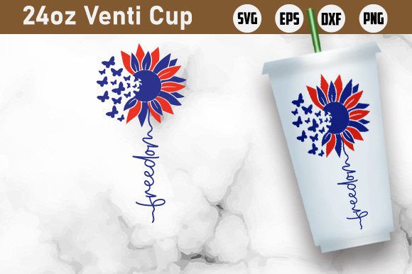 Freedom, 4th July 24oz Venti Cold Cup