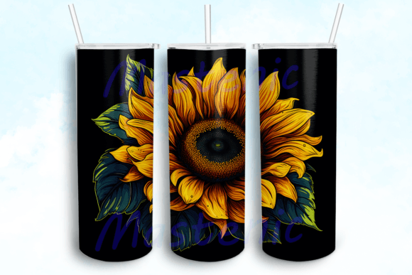 Sunflower Tumbler Wrap Design