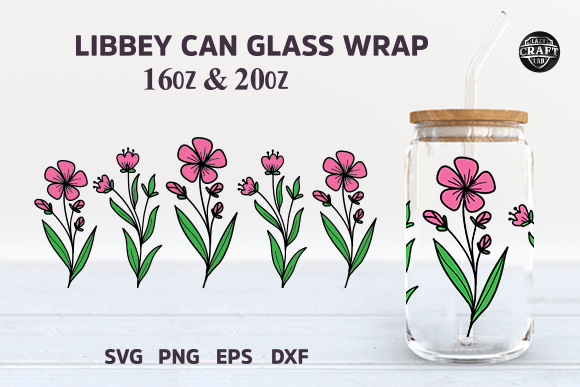 Wild Flowers SVG for Tumbler Wraps
